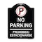 Signmission No Parking Prohibido Estacionarse W/ No Parking Heavy-Gauge Aluminum Sign, 24" x 18", BW-1824-23675 A-DES-BW-1824-23675 - alternate 1